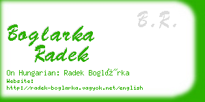 boglarka radek business card